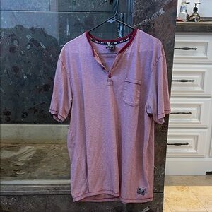 Nike Men's Red Henley Shirt